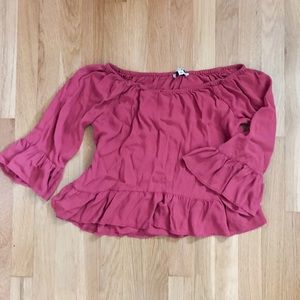 ✨ PINK OFF THE SHOULDER BLOUSE ✨